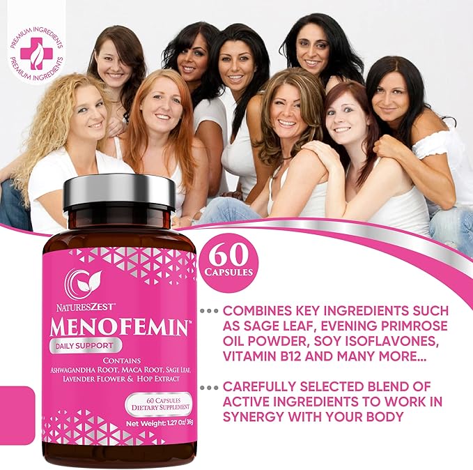 Menopause Supplement - for Perimenopause, Menopause 60 Vegan