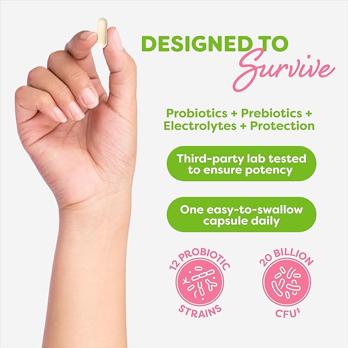 Probulin Women’s Probiotics, Daily Vaginal, Gut and Immune Health Supplement Capsules, 20 Billion CFU, 12 Probiotic Strains, Vegan, 90 Count Bottle