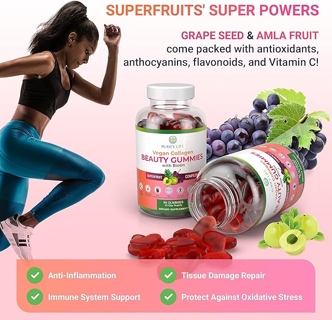 Purify Life Vegan Collagen Gummies (90 Chews)