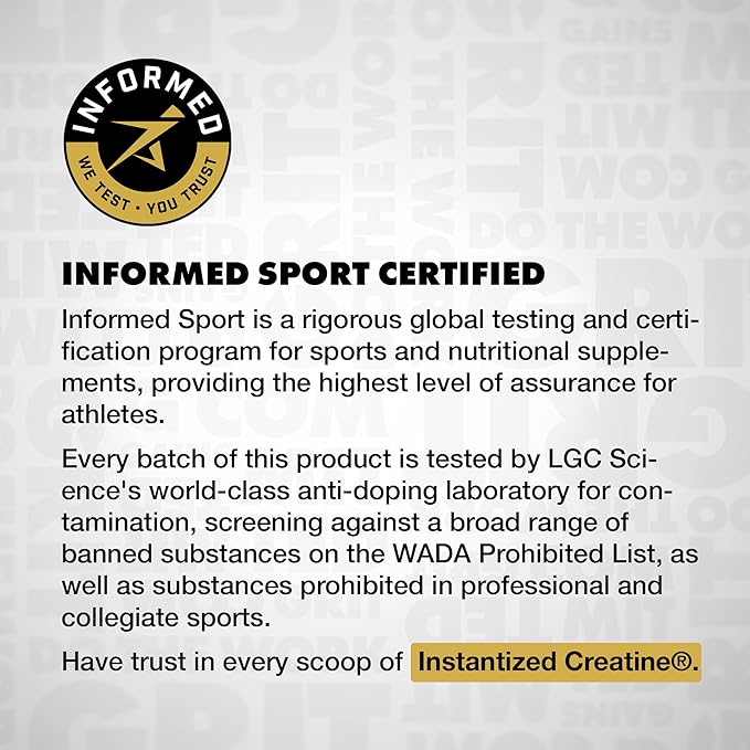 Gains in Bulk Instantized Creatine Monohydrate for Women and Men, Soluble Pre Workout Powder, Supports Muscle Building, Strength and Performance, Bodybuilding Supplements, Unflavored, 30 Servings