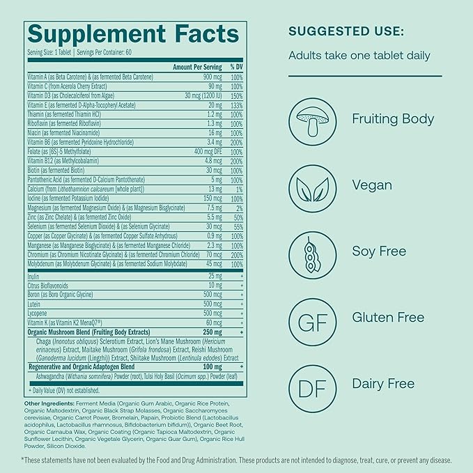 True Grace Men's 40+ One Daily 60 Vegan