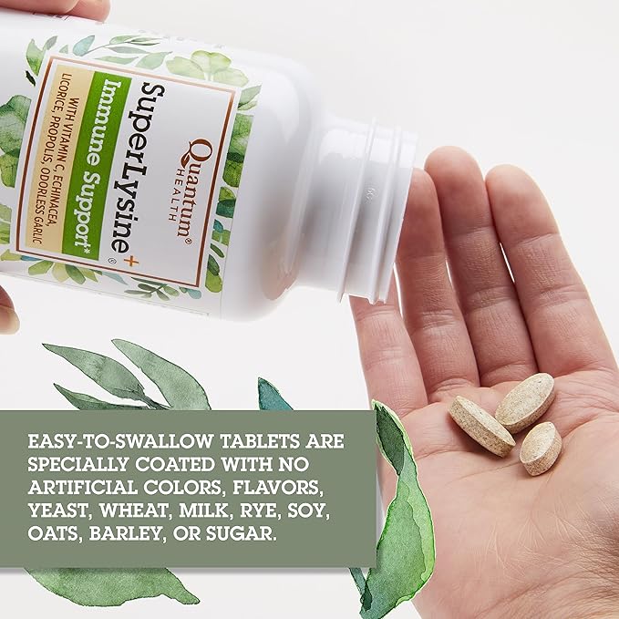 Quantum Health Super Lysine+ / Advanced (180 Tablets),