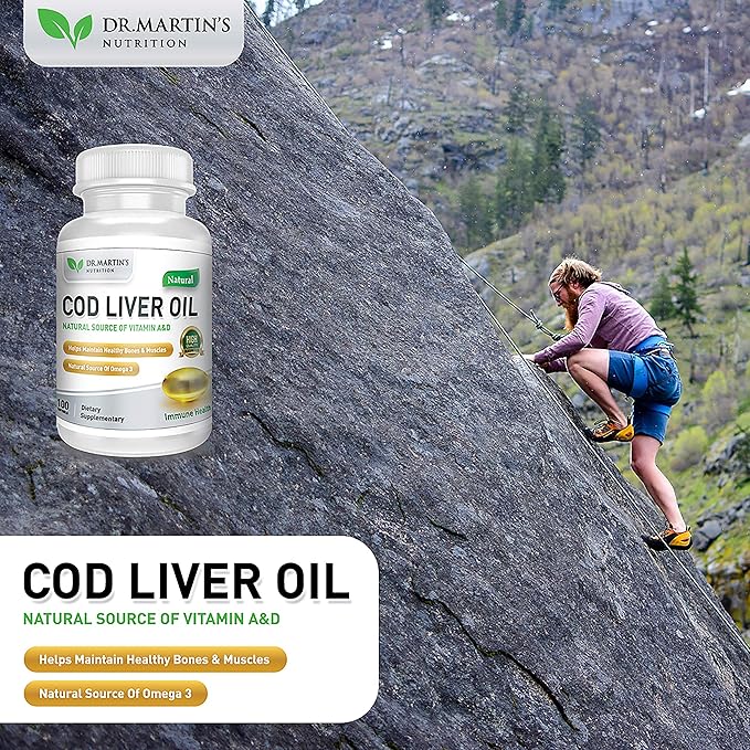 Burpless COD Liver Oil 100 Softgels 3 Fatty