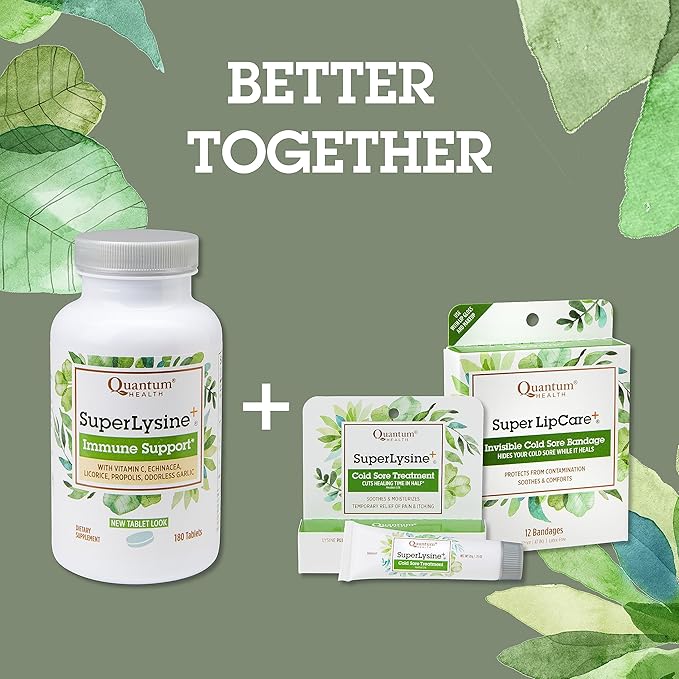 Quantum Health Super Lysine+ / Advanced (180 Tablets),