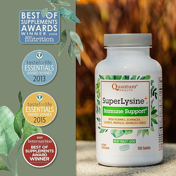 Quantum Health Super Lysine+ / Advanced (180 Tablets),