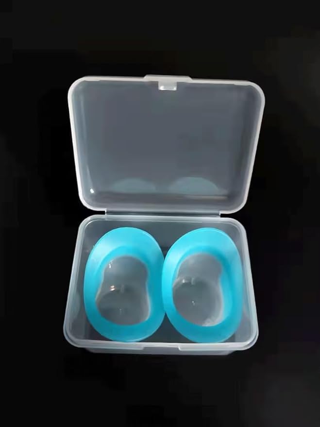 2Pcs Blue and Pink Silicone Eye
