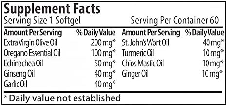 Zane Hellas Immune Premium Softgels. Immune 100% Herbal 120 Softgels. 2