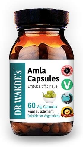 Amla Capsules (Amalaki, Indian Gooseberry, Emblica 60 Veg