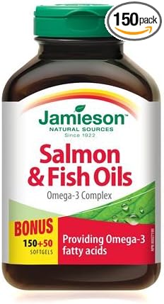 Jamieson Salmon & Fish Oils Omega-3 150+50 Softgels Omega-3 Fatty