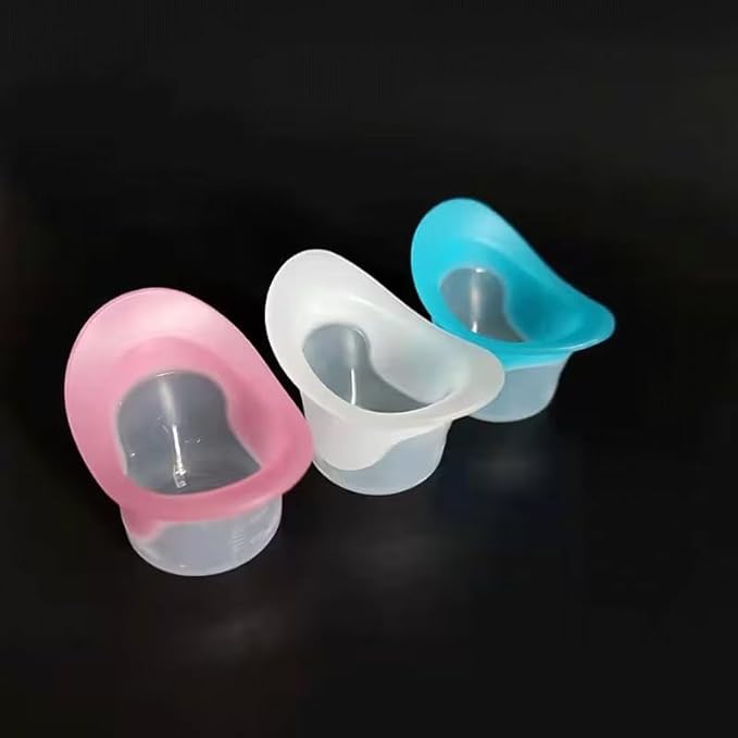 2Pcs Blue and Pink Silicone Eye