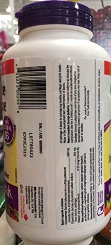 2 bottles x Webber Naturals Glucosamine D3, extra 500/400 mg, 300 capsules