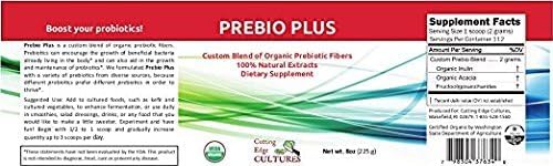 Prebio Plus + Kefir Starter Culture Prebiotic Fiber Powder Best Custom Blend of Organic Prebiotic Fibers Dietary Supplement (1 Prebio Plus + 1 Kefir 20g)