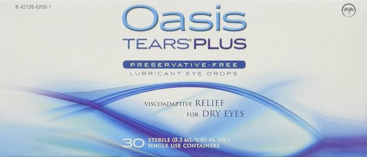 Oasis TEARS PLUS Lubricant Eye Drops 30 Count 2)