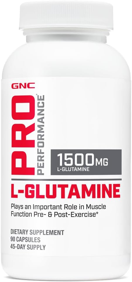 GNC Pro Performance L-Glutamine, 90 Capsules,