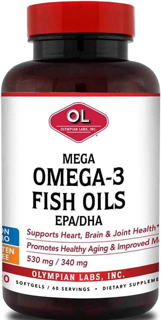 Olympian Labs Mega Omega 3 Fish 60 sevings,3148 sevings,3148