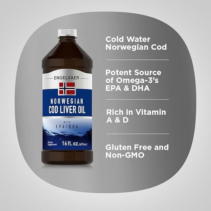 Piping Rock Cod Liver Oil Liquid 16 fl