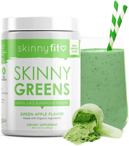 SkinnyFit Skinny Greens, Green Juice Superfood 30 Servings