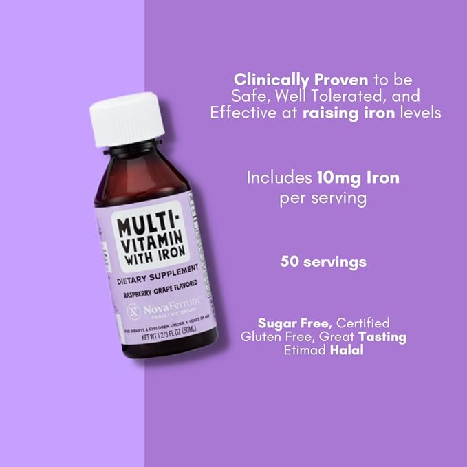 NovaFerrum Yum | Multivitamin with Iron 4 & 50 Servings