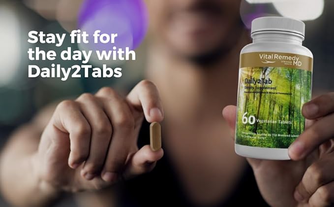 Multivitamin for Women & Men Daily2Tab Multimineral B12, Lycopene (60 count)