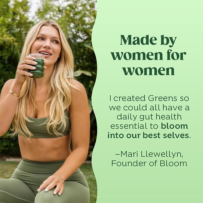 Bloom Nutrition Superfood Greens Powder, Digestive 30 SVG,