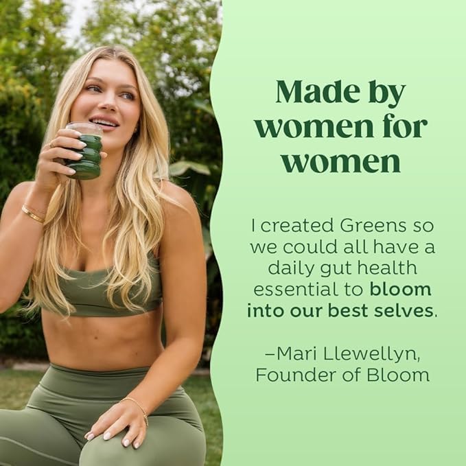 Bloom Nutrition Superfood Greens Powder, Digestive 30 SVG,