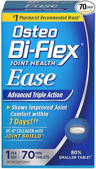 Osteo Bi Flex Ease with UC-II 70 Tablets Supplements,70 Day
