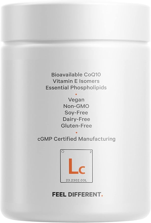 Codeage Liposomal CoQ10 Supplement 125mg Coenzyme Q10 - 2 Month 60 Capsules