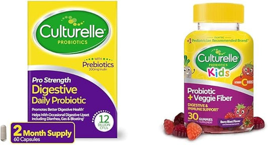 Culturelle Pro Strength Daily Probiotic Digestive 60 & 30 Count