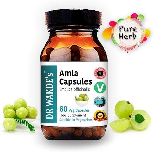 Amla Capsules (Amalaki, Indian Gooseberry, Emblica 60 Veg