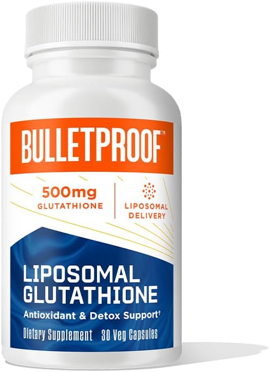 Bulletproof Liposomal Glutathione Force Antioxidant Capsules, 30 Count, 30 Servings