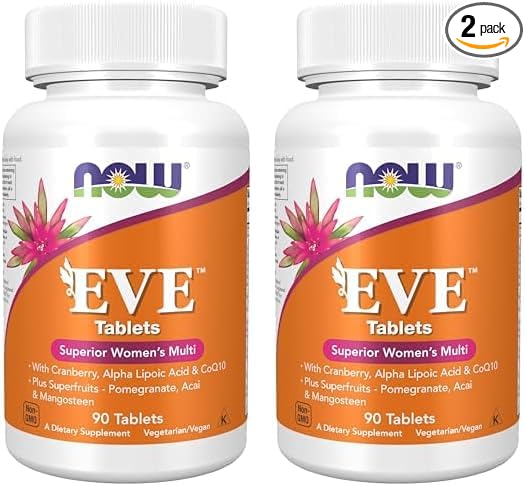 NOW Supplements, Eve™ Women's Multivitamin CoQ10, Plus 90 Tablets 2)