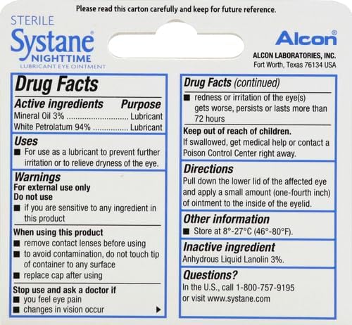Systane Nighttime Lubricant Eye Ointment 3.5g