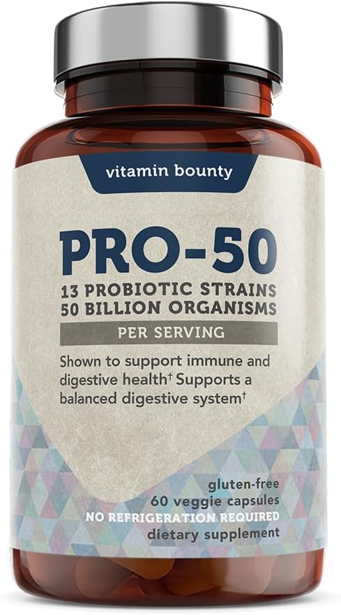 Vitamin Bounty Pro-50 Probiotic 50 Billion 13 Probiotic 60 Capsules