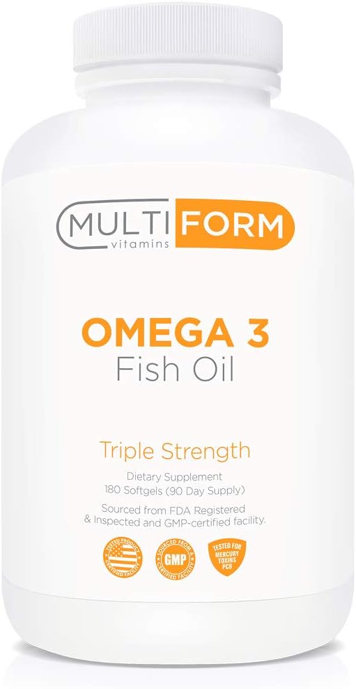 Vitamins Omega 3 Fish Oil 2,000mg - (180 Capsules)