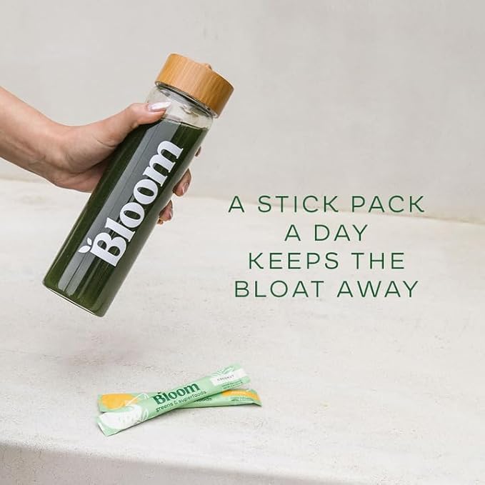 Bloom Nutrition Superfood Greens Powder Stick 15 SVG, 5 Flavor