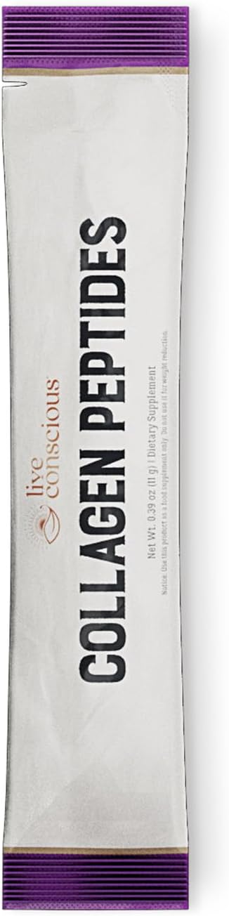 Live Conscious Collagen Peptides Powder Unflavored Packets 20