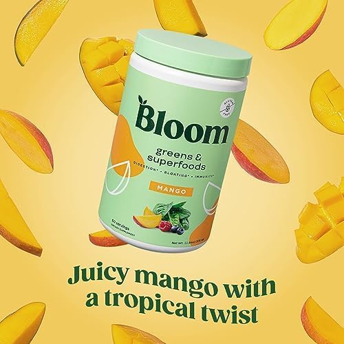 Bloom Nutrition Superfood Greens Powder, Digestive 60 SVG,