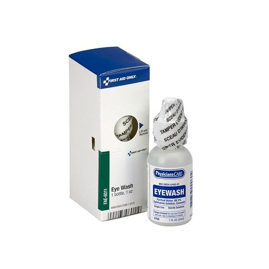 First Aid Only Eye Wash Solution, 1-oz Bottle