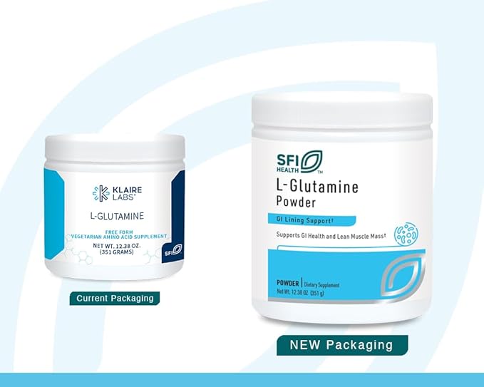 Klaire Labs L Glutamine Powder 5000mg Free-Form (351 G 60 Servings)