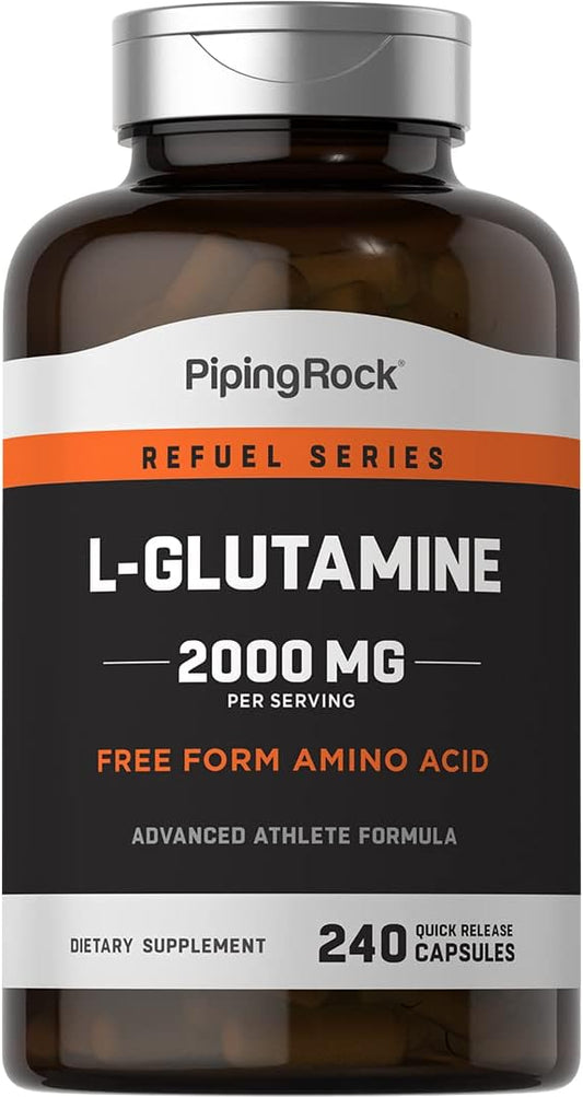 Piping Rock L Glutamine Capsules 2000 mg 240 Count