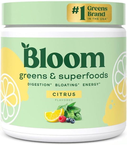 Bloom Nutrition Superfood Greens Powder, Digestive 30 SVG,