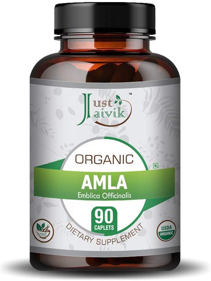 Just Jaivik Organic Amla Tablets 750 mg 90 Organic