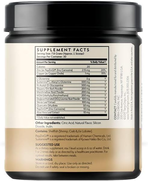 TERRA ORIGIN Healthy Gut Peach Banana 3-Pack, 90 90 Servings 30-Serving tubs)