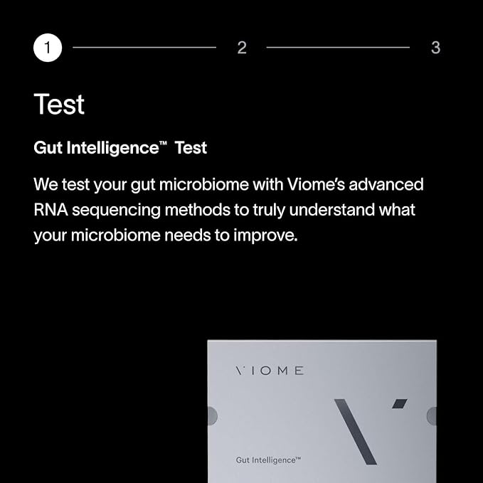 Viome at-Home Gut Microbiome Test Kit + Supplement Trial | Advanced Gut Analysis via RNA and AI Technology with Custom Nutrition