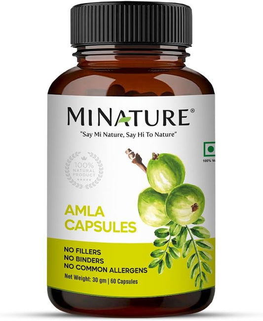 Amla Capsules (Amla Fruit Powder Capsules) 60 Vag 500mg 1 1 Month