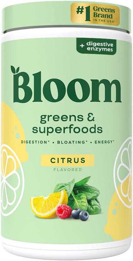 Bloom Nutrition Superfood Greens Powder, Digestive 60 SVG,