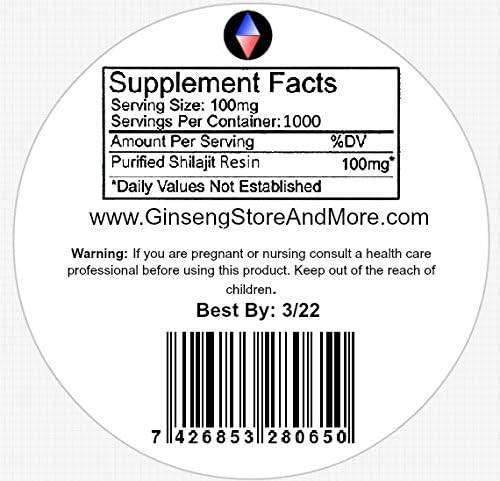 1000 Servings Shilajit (100g), Authentic, Pure,