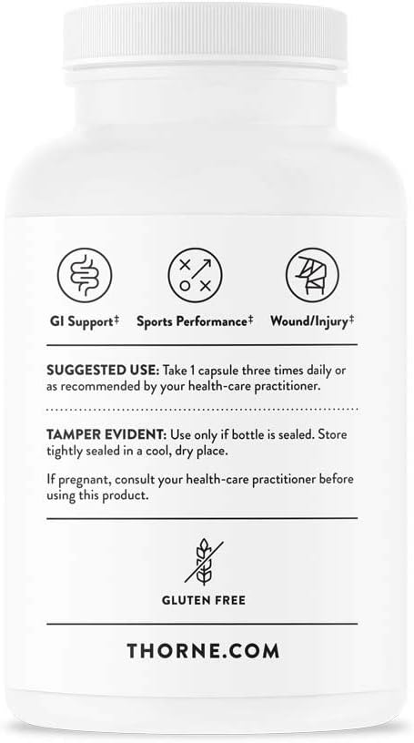 Thorne L-Glutamine - Amino Acid Supplement 90 Capsules