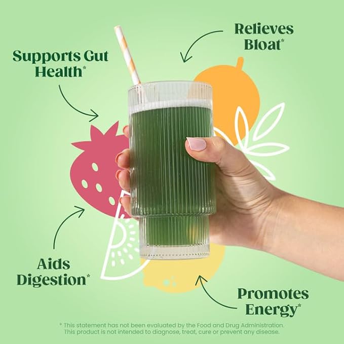 Bloom Nutrition Superfood Greens Powder Stick 15 SVG, 5 Flavor
