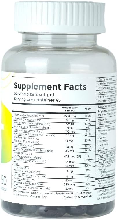 All Around Men 38 nutrients 90 Capsules